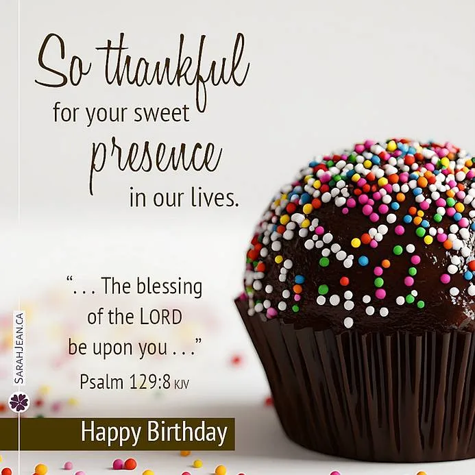 Free Birthday Children eCard with image of chocolate cate with sparkles entitled:  So Thankful