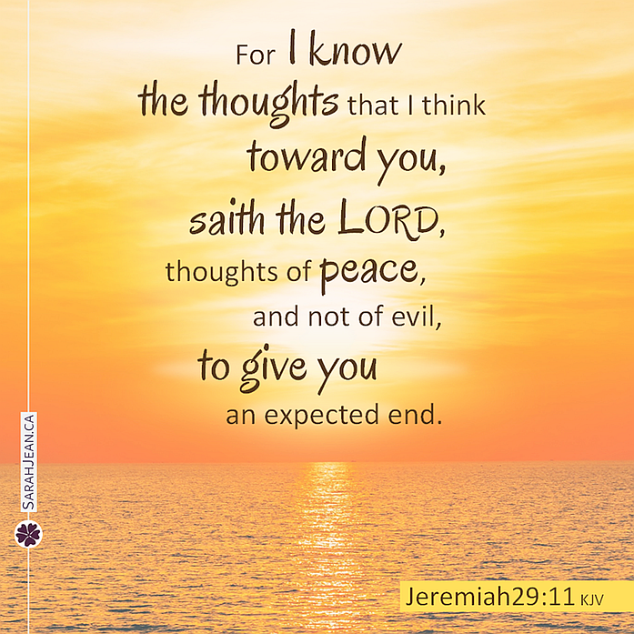 Free Scripture eCard with the message of Jeremiah 29:11, image here of bright sunlight shining over water.
