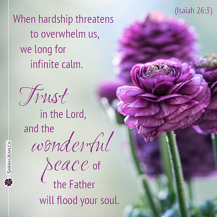 Difficult Times General Occasions eCard with purple pink flowers.