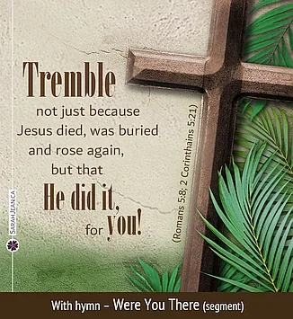 Free SarahJean Songs of the Soul eCard with a Christian message entitled 'For You'. Image of cross and palm branches.